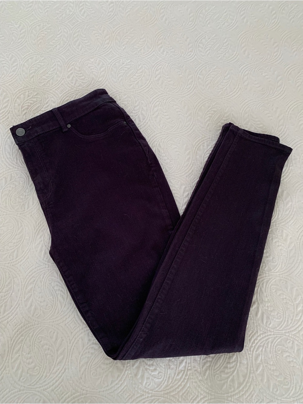 Chico’s Platinum Jeggings Womens Size 1 / U.S. Size 8 Deep Purple Eggplant Denim
